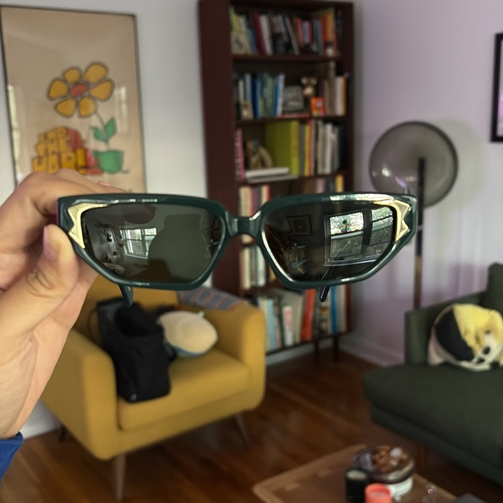 Carla Colour Green Sunglasses